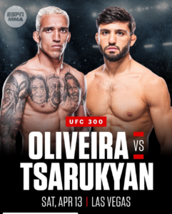 Charles Oliveira vs. Tsarukyan bei UFC 300