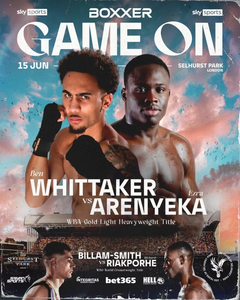 Ben Whittaker vs. Ezra Arenyeka Kampf um den WBA Gold Light Heavyweight Titel